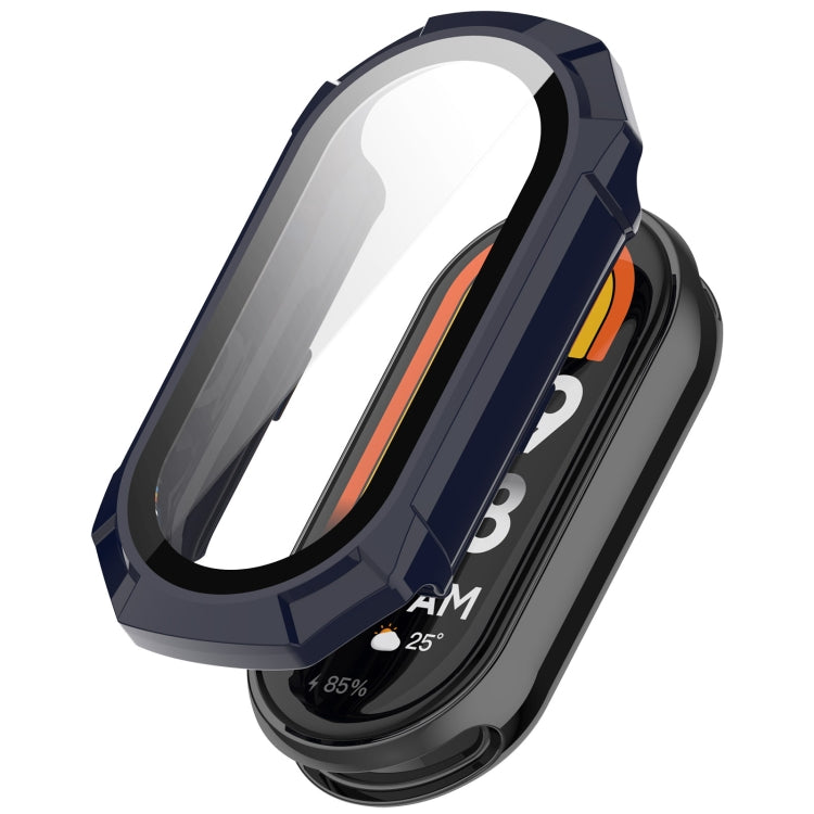 PC + Tempered Glass Integrated Protective Watch Case, For Xiaomi Mi Band 8