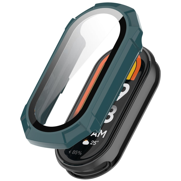 PC + Tempered Glass Integrated Protective Watch Case, For Xiaomi Mi Band 8