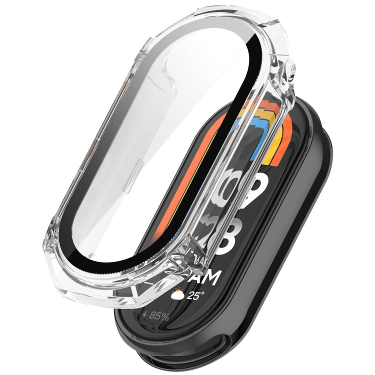 PC + Tempered Glass Integrated Protective Watch Case, For Xiaomi Mi Band 8