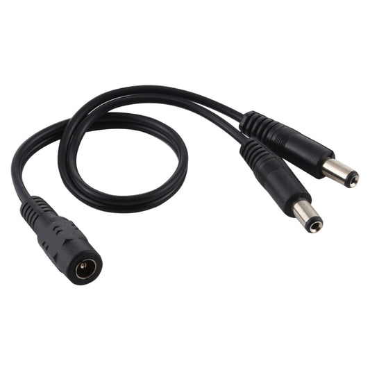 5.5 x 2.1mm 1 to 2 Female to Male Plug DC Power Splitter Adapter Power Cable, Cable Length: 30cm