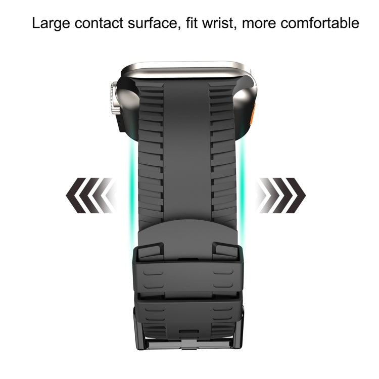 Tire Texture Silicone Watch Band, For Apple Watch Series 5 44mm, For Apple Watch Series 5 40mm, For Apple Watch Series 4 44mm, For Apple Watch Series 4 40mm, For Apple Watch Series 3 38mm, For Apple Watch Series 3 42mm