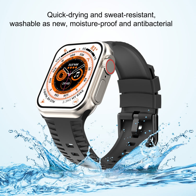 Tire Texture Silicone Watch Band, For Apple Watch Series 10 46mm, For Apple Watch Series 10 42mm, For Apple Watch SE 2023 44mm, For Apple Watch SE 2023 40mm, For Apple Watch Ultra 2 49mm, For Apple Watch Series 9 45mm