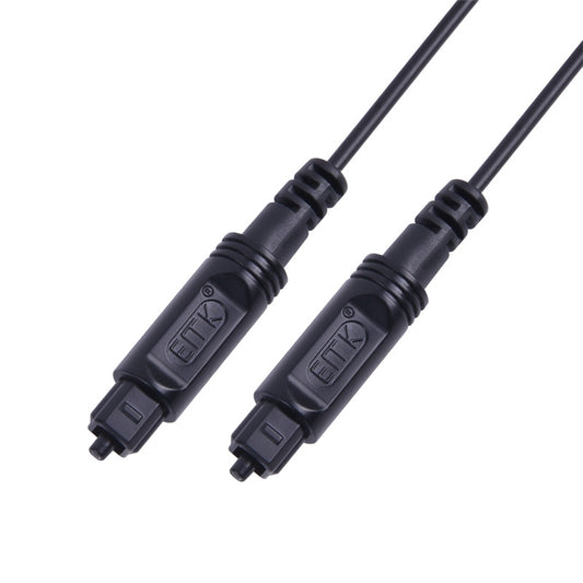 EMK Digital Audio Optical Fiber Cable Plastic Speaker Balance Cable, 2m, 15m, 30m, 1.5m, 20m, 3m, 1m
