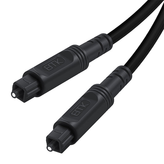 EMK Square Port to Square Port Digital Audio Speaker Optical Fiber Connecting Cable, 1m, 1.5m, 2m, 3m, 5m, 8m, 10m, 15m, 25m
