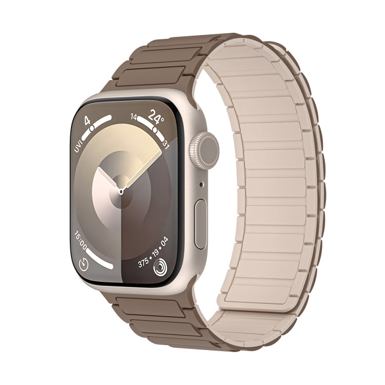 Magnetic Loop Silicone Watch Band, For Apple Watch Series 4 44mm, For Apple Watch Series 4 40mm, For Apple Watch Series 3 38mm, For Apple Watch Series 3 42mm, For Apple Watch Series 2 42mm, For Apple Watch Series 2 38mm