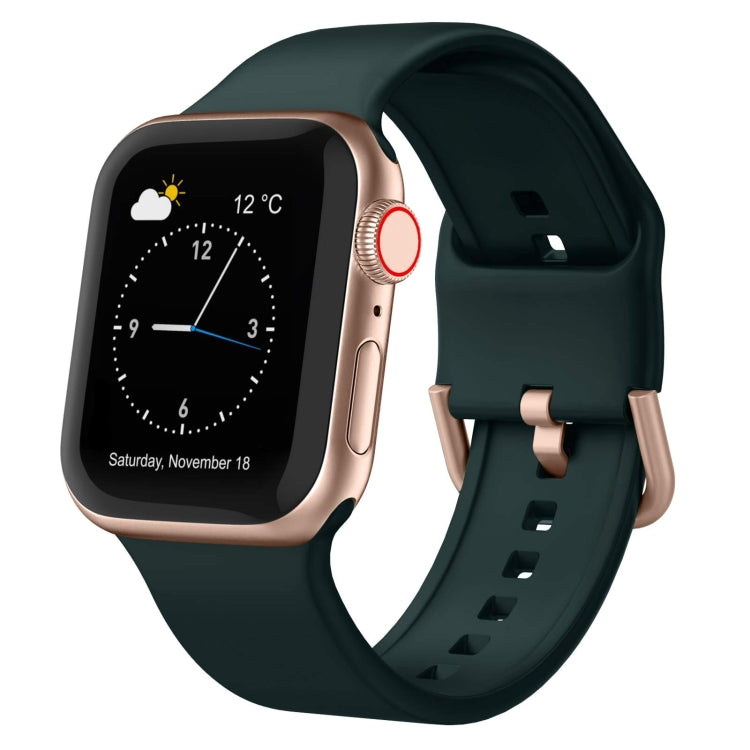 Pin Buckle Silicone Watch Band, For Apple Watch Series 9 41mm, For Apple Watch Ultra 49mm, For Apple Watch Series 8 41mm