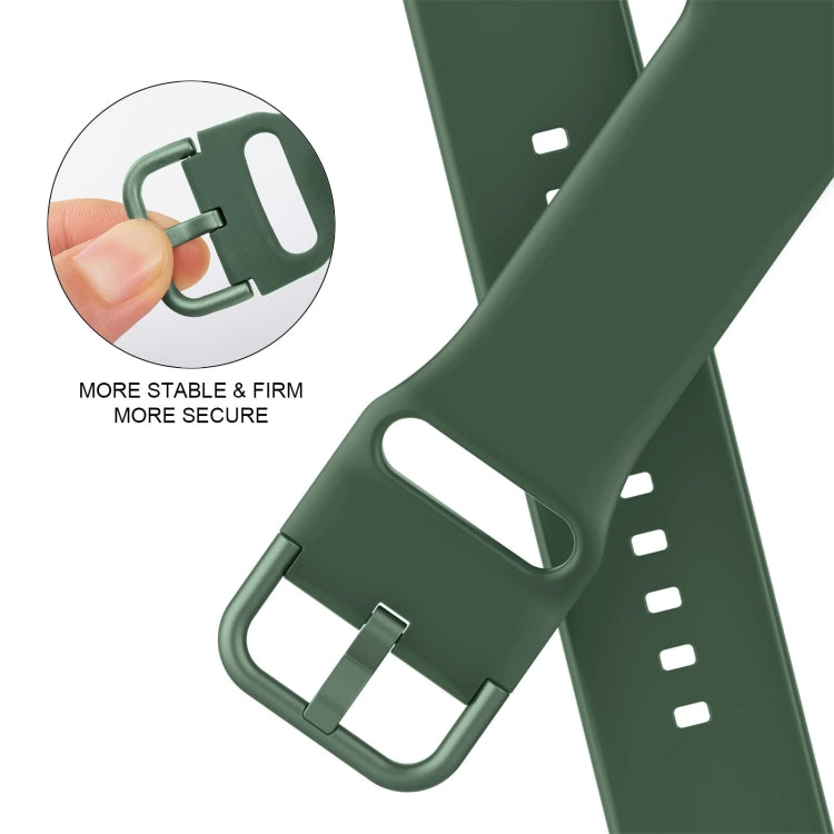 Pin Buckle Silicone Watch Band, For Apple Watch SE 44mm, For Apple Watch Series 6 40mm, For Apple Watch Series 6 44mm