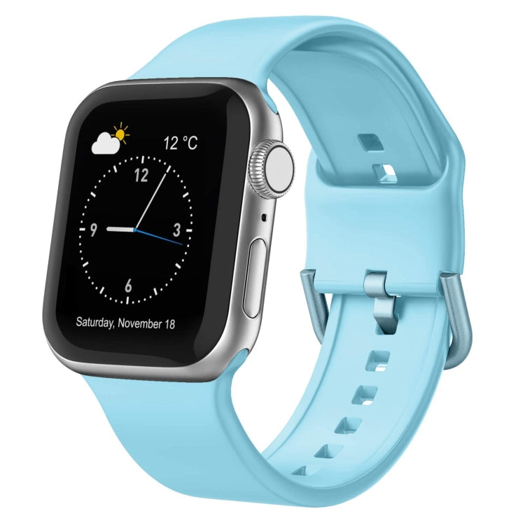 Pin Buckle Silicone Watch Band, For Apple Watch SE 2023 40mm, For Apple Watch Ultra 2 49mm, For Apple Watch Series 9 45mm