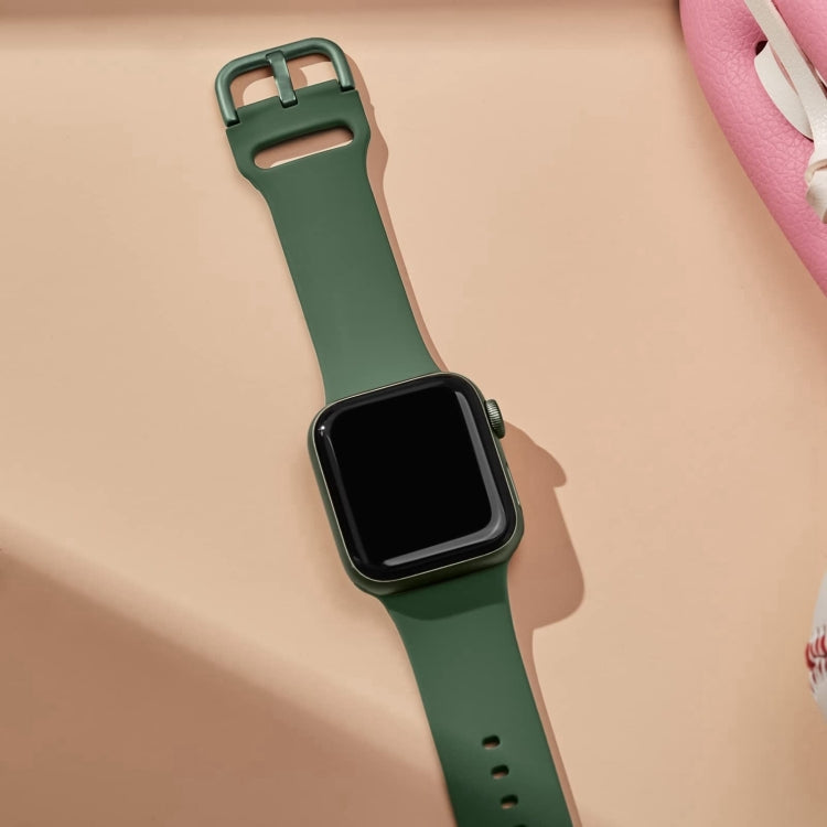 Pin Buckle Silicone Watch Band, For Apple Watch Series 10 46mm, For Apple Watch Series 10 42mm, For Apple Watch SE 2023 44mm