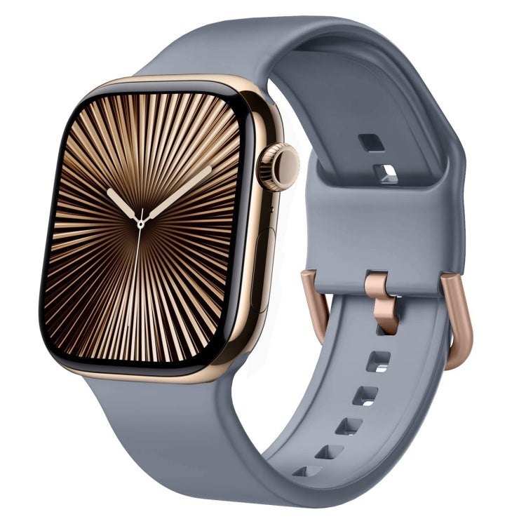 Pin Buckle Silicone Watch Band, For Apple Watch Series 10 46mm, For Apple Watch Series 10 42mm, For Apple Watch SE 2023 44mm