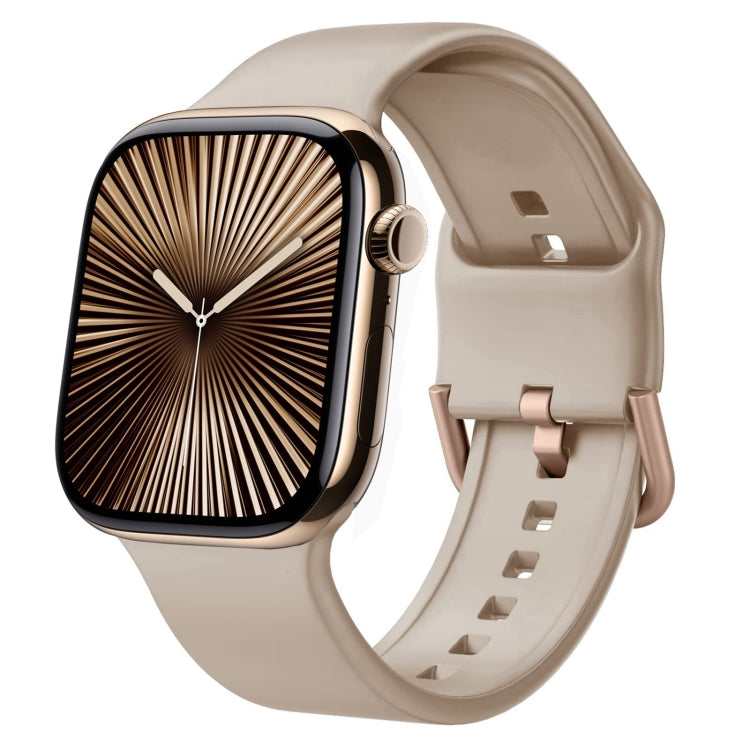 Pin Buckle Silicone Watch Band, For Apple Watch Series 10 46mm, For Apple Watch Series 10 42mm, For Apple Watch SE 2023 44mm