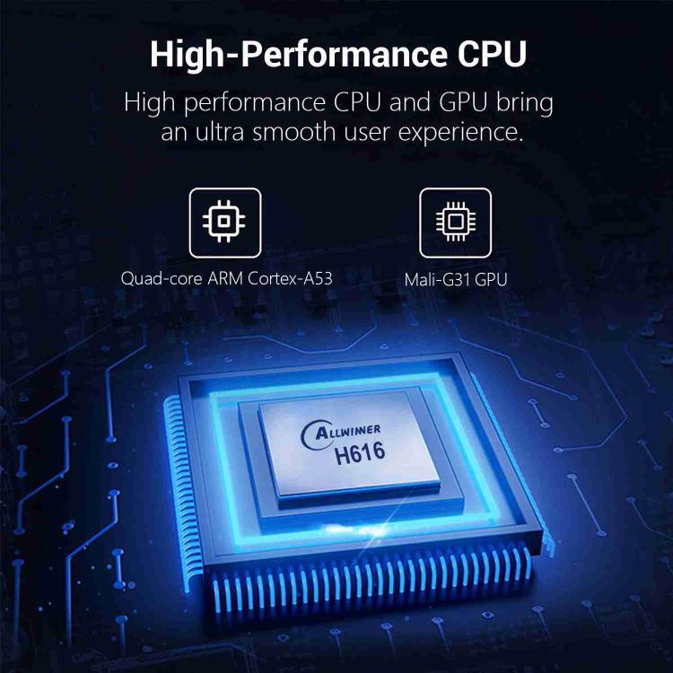 TX98 Pro 4K Ultra HD Android 14.0 Smart TV Box with Remote Control, Allwinner H616 Quad-Core, 2GB+16GB, 4GB+32GB, 4GB+64GB