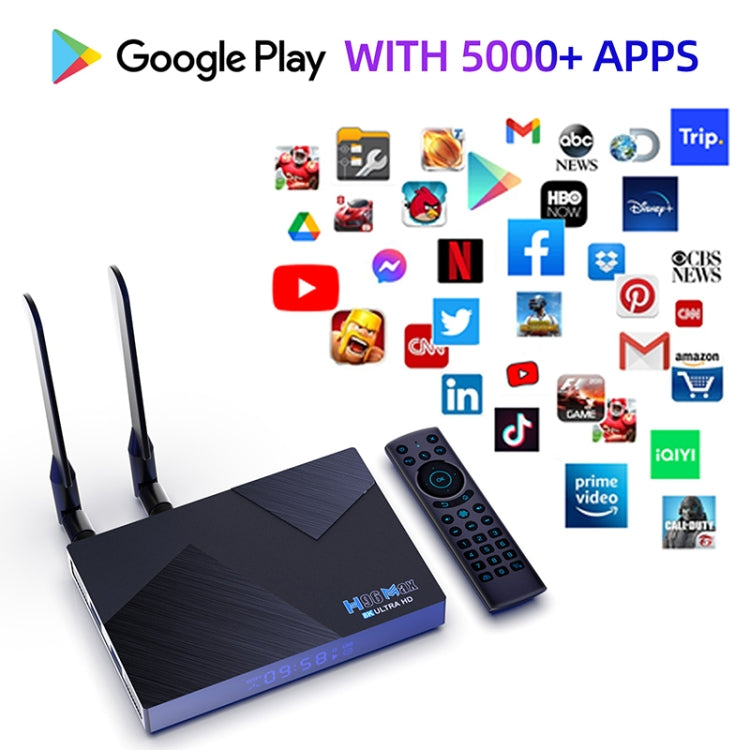 H96 Max V58 Android 12.0 Smart TV Box, Quad-core Cortex-A76 and Quad-core Cortex-A55, 4GB+32GB, 8GB+64GB