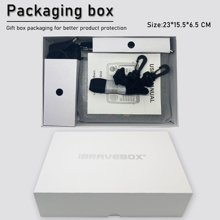 iBRAVEBOX V10 Finder Max 4.3 inch Display Digital Satellite Meter Signal Finder, Support DVB-S/S2/S2X