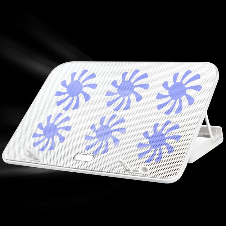 ICE COOREL Notebook Computer Base Speed Control Silent Six-fan Cooling Holder Cooling Rack, Style: Premium Edition, Style: Premium Edition(Lvory), Style: Premium Edition(Dazzling Red), Style: Premium Edition(Charm Powder), Style: Premium Edition(Black)