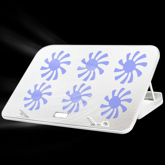 ICE COOREL Notebook Computer Base Speed Control Silent Six-fan Cooling Holder Cooling Rack, Style: Premium Edition, Style: Premium Edition(Lvory), Style: Premium Edition(Dazzling Red), Style: Premium Edition(Charm Powder), Style: Premium Edition(Black)