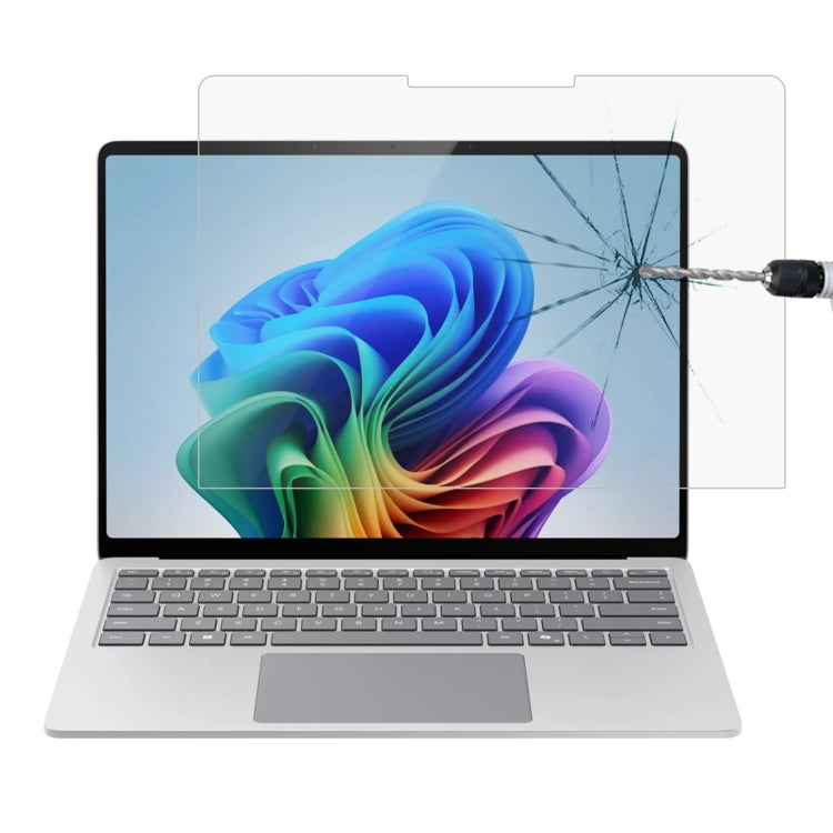 9H 0.3mm Explosion-proof Tempered Glass Film, For Microsoft Surface Laptop 13 inch, For Microsoft Surface Laptop 7 15 inch, For Microsoft Surface Laptop 7 13.8, For Microsoft Surface Laptop 6 15, For Microsoft Surface Laptop 6 13.5