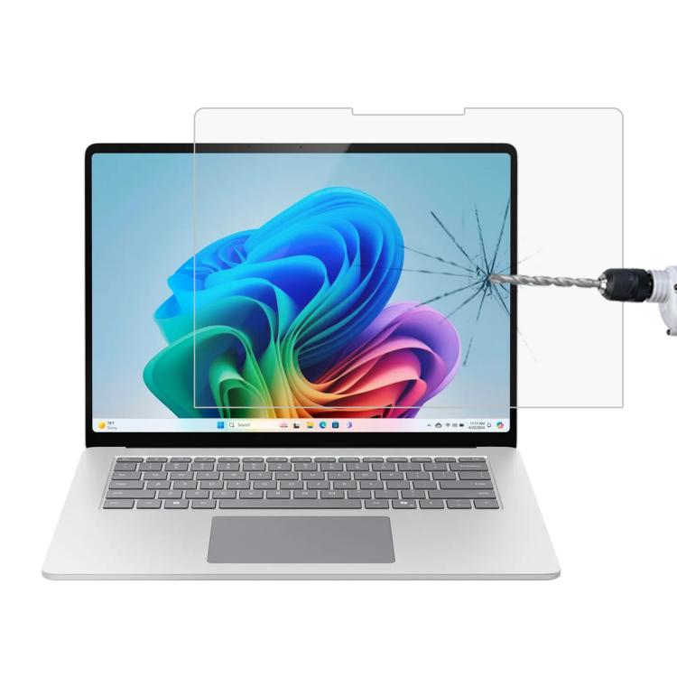 9H 0.3mm Explosion-proof Tempered Glass Film, For Microsoft Surface Laptop 13 inch, For Microsoft Surface Laptop 7 15 inch, For Microsoft Surface Laptop 7 13.8, For Microsoft Surface Laptop 6 15, For Microsoft Surface Laptop 6 13.5