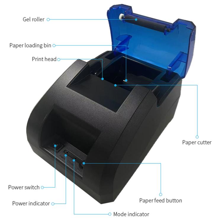 POS-5890U 58mm USB+Bluetooth Thermal Receipt Printer