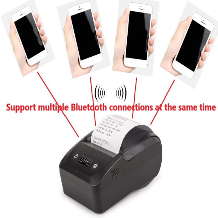 BT-581 58mm USB-C/Type-C + Bluetooth Portable Thermal Printer