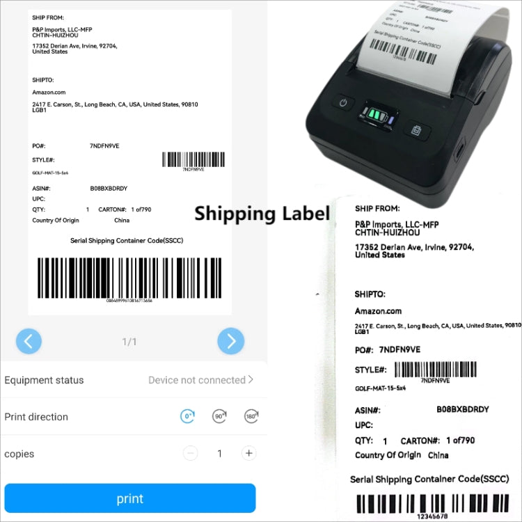 BT-802 80mm USB-C/Type-C + Bluetooth Portable Thermal Printer