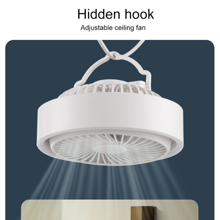 N601 180 Degree Rotating Type-C Desktop Fan with LED Ambience Light