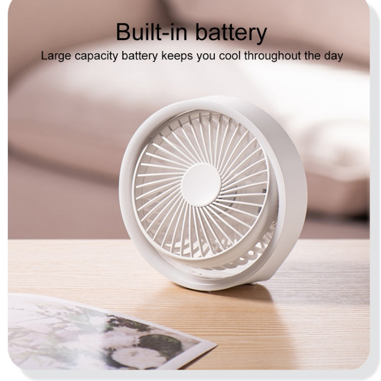 N601 180 Degree Rotating Type-C Desktop Fan with LED Ambience Light