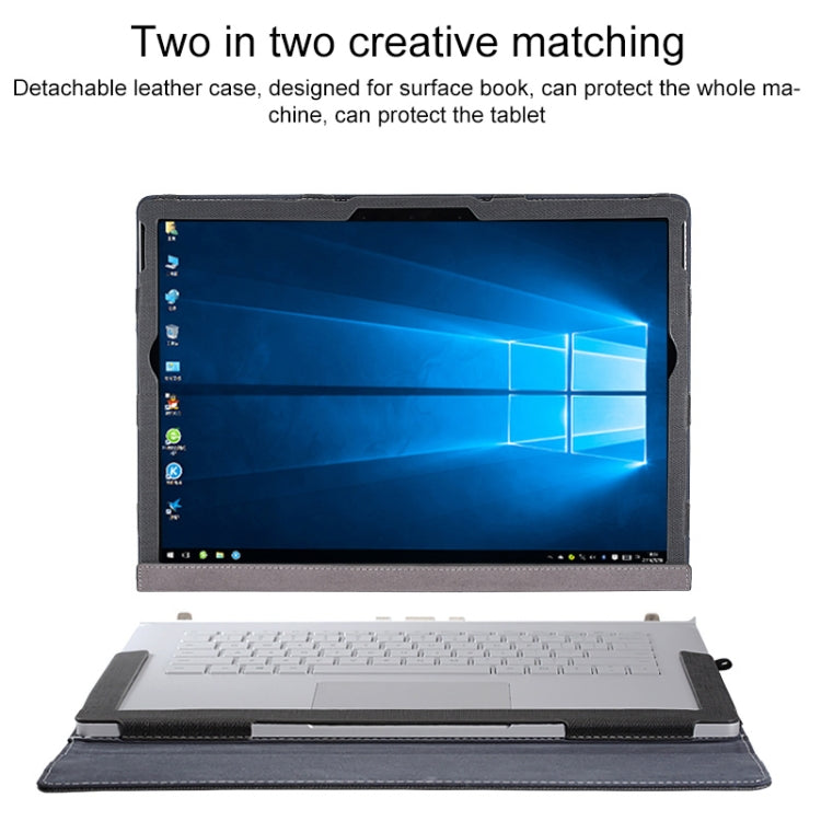 PU Leather Laptop Protective Case with Screen Stand, For Microsoft Surface Book 3 / 2 / 1 13.5 inch, For Microsoft Surface Book 3 / 2 15 inch
