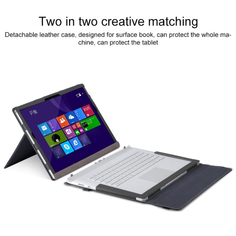 PU Leather Laptop Protective Case with Screen Stand, For Microsoft Surface Book 3 / 2 / 1 13.5 inch, For Microsoft Surface Book 3 / 2 15 inch