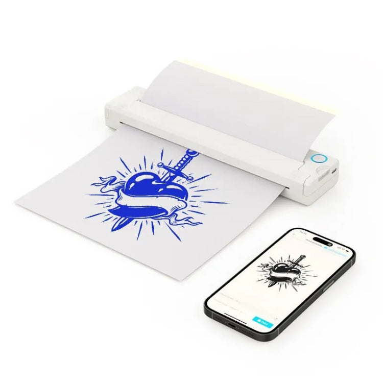 A41 203DPI Portable Tattoo Printer Office Study Bluetooth HD Thermal Printer