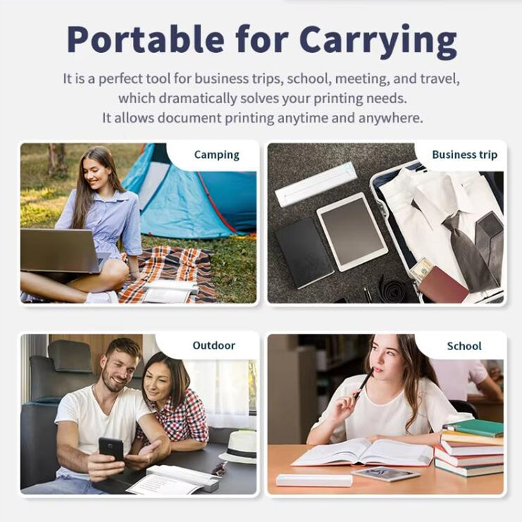 A41 203DPI Portable Tattoo Printer Office Study Bluetooth HD Thermal Printer