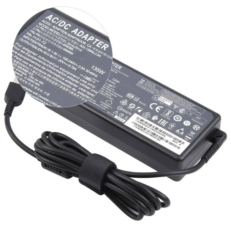 135W 20V 6.75A Laptop Notebook Power Adapter with Big Square USB Port For Lenovo Thinkpad / ThinkBook / Xiaoxin, EU Plug, US Plug, UK Plug, AU Plug