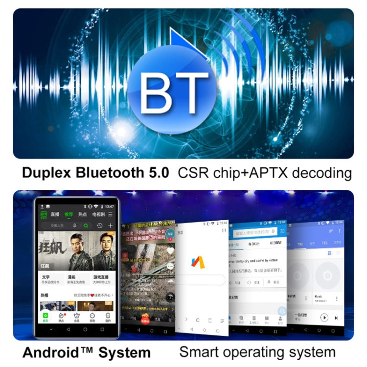 UNIWA MP009 4.0 inch IPS Screen Android 8.1 AI Smart Music Player Mini Tablet PC