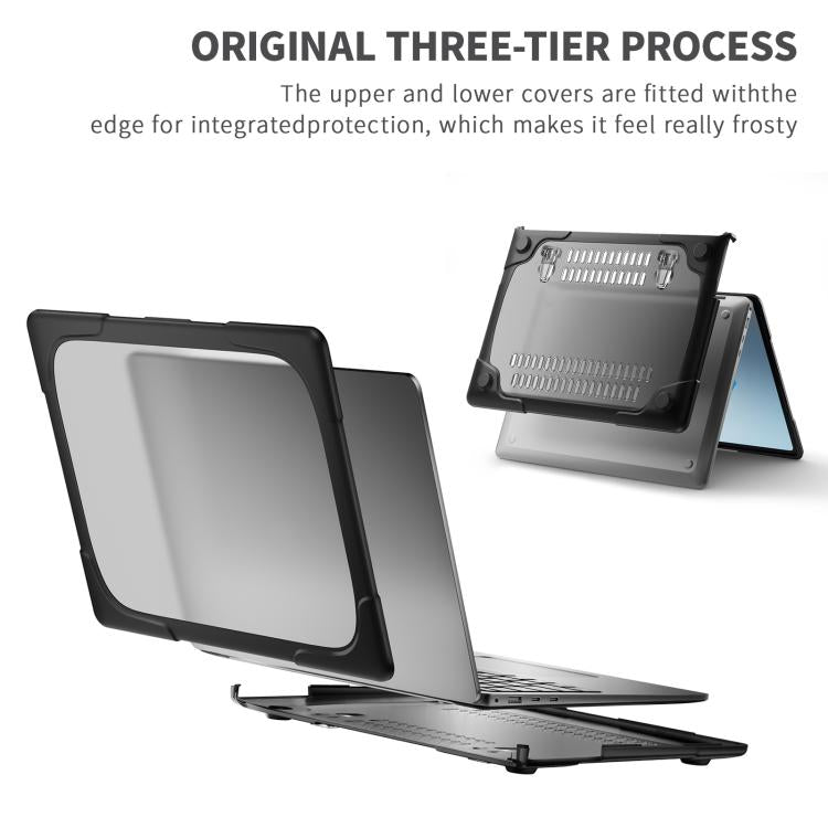 TPU + PC Two-color Anti-fall Laptop Protective Case, For Microsoft Surface Laptop 7 13.8 inch