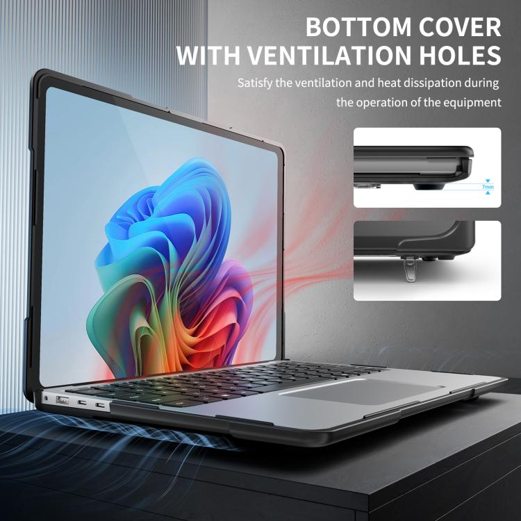 TPU + PC Two-color Anti-fall Laptop Protective Case, For Microsoft Surface Laptop 7 13.8 inch