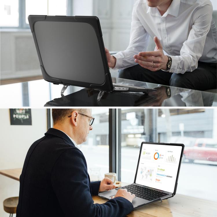 TPU + PC Two-color Anti-fall Laptop Protective Case, For Microsoft Surface Laptop 7 13.8 inch