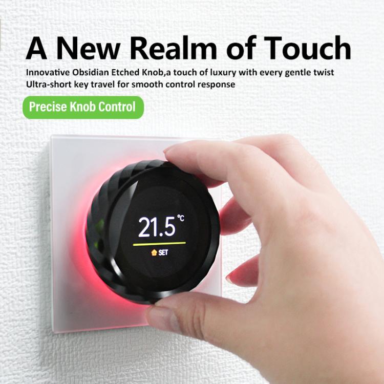 1.6 inch TFT Color Screen WiFi Smart hreaded Knob Thermostat, BHT-2007-P16-GALW Water Heating, BHT-2007-P16-GBLW Electric Heating, BHT-2007-P16-GCLW Boiler Heating