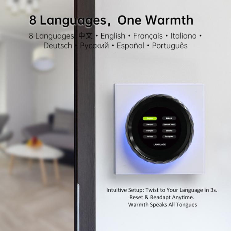 1.6 inch TFT Color Screen WiFi Smart hreaded Knob Thermostat, BHT-2007-P16-GALW Water Heating, BHT-2007-P16-GBLW Electric Heating, BHT-2007-P16-GCLW Boiler Heating