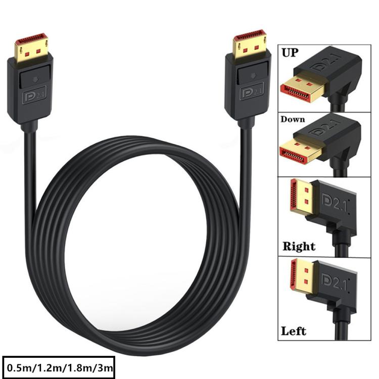 52Gbps 16K 30Hz DisplayPort Extension Adapter Cable, Length: 50cm