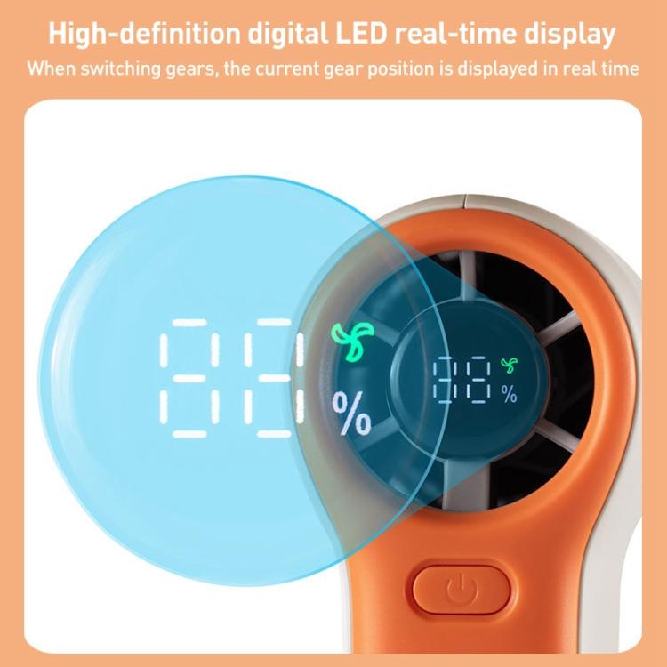 H02 HD Digital Display High Speed Mini Handheld Fan