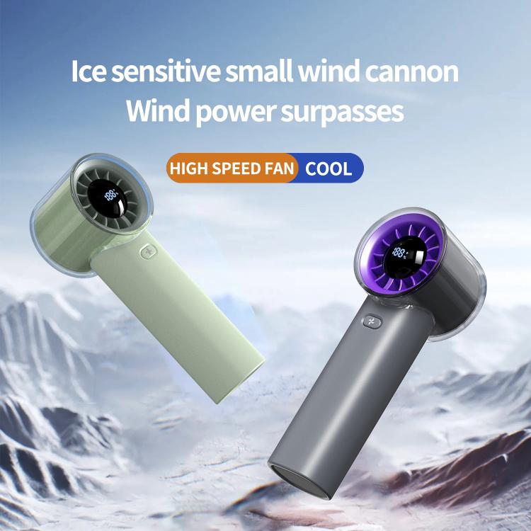 HX-F369 LED Digital Display High Speed Handheld Fan