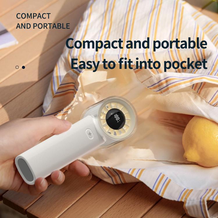 HX-F369 LED Digital Display High Speed Handheld Fan