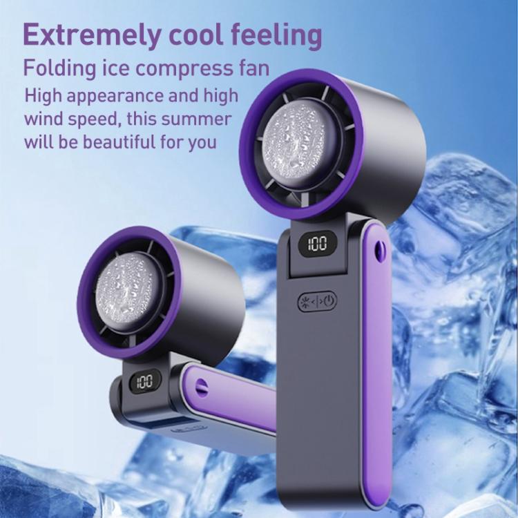 Y19 Smart Ice Compress Folding Handheld Fan