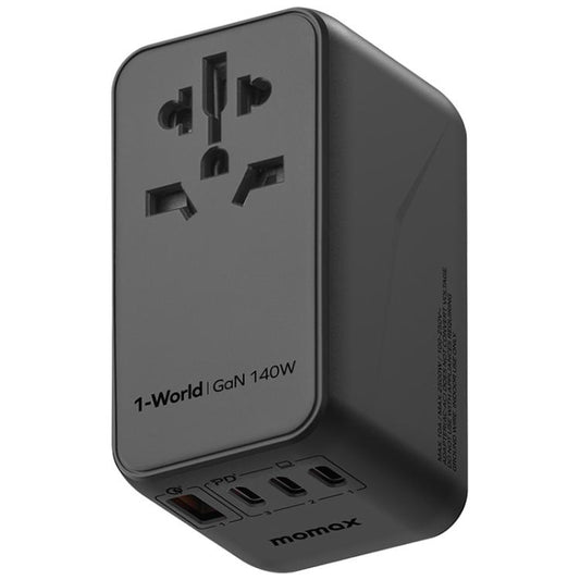 MOMAX UA16 1-World PD140W GaN Global Travel Fast Charging Socket, UA16