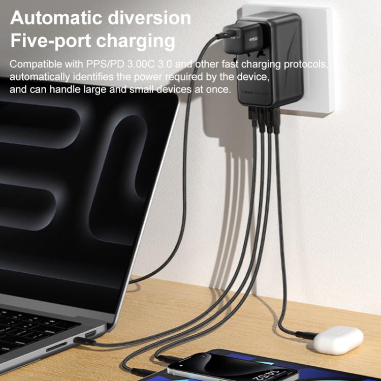 MOMAX UA16 1-World PD140W GaN Global Travel Fast Charging Socket, UA16