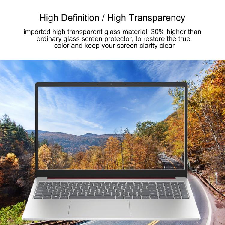 2pcs 9H 0.3mm Explosion-proof Tempered Glass Film, For HP 15-FD 15.6, For HP Pavilion Aero 13-BG13.3, For HP Chromebook 14A 14