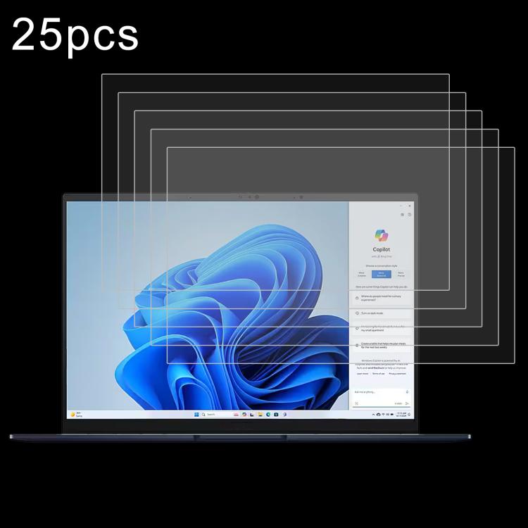 25pcs 9H 0.3mm Explosion-proof Tempered Glass Film, For ASUS Vivobook Go 14 / E1404FA 14, For ASUS Zenbook 14 OLED / UX3405MA 14, For ASUS TUF Gaming A15 FA507NVR 15.6, For ASUS Vivobook 15 M1502YA 15.6, For ASUS Vivobook Go 15 E1504FA 15.6            ...
