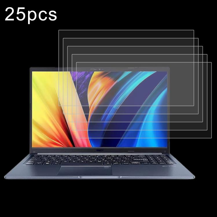 25pcs 9H 0.3mm Explosion-proof Tempered Glass Film, For ASUS Vivobook Go 14 / E1404FA 14, For ASUS Zenbook 14 OLED / UX3405MA 14, For ASUS TUF Gaming A15 FA507NVR 15.6, For ASUS Vivobook 15 M1502YA 15.6, For ASUS Vivobook Go 15 E1504FA 15.6            ...