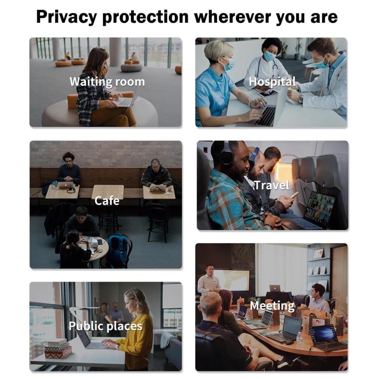 2pcs 9H Anti-peeping Explosion-proof Tempered Glass Film, For Fujitsu FMV Lite WA1 15.6