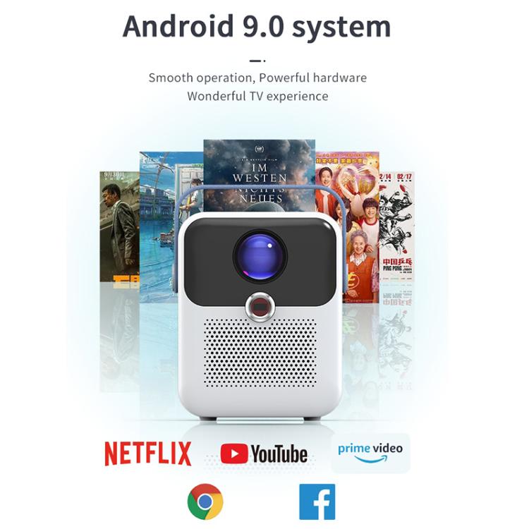 CYS2 Portable HD Android Projector Smart Home Theater, 1GB+8GB, Amlogic T950s
